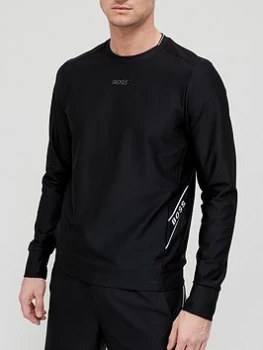 BOSS Salbo Gym Sweatshirt - Black, Size L, Men