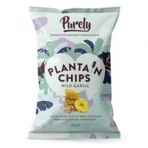 Purely Plantain Chips Wild Garlic 75g