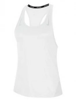 Nike Miler Racer Tank Top - White, Size S, Women