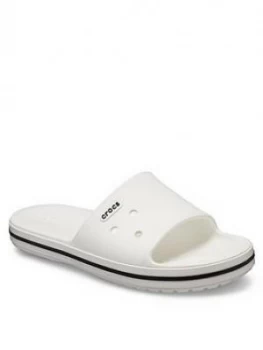 Crocs Crocband Iii Slide Flat Sandal - White Black