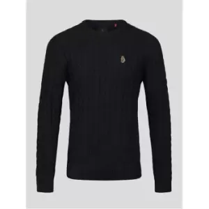 Luke Sport Aspen Cable Jumper - Black