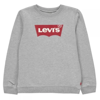 Levis Levis Batwing Crew Sweatshirt - Grey/Red C87