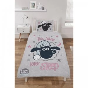 Shaun The Sheep&#44 Sheep Loves Sleep Reversible Duvet Set