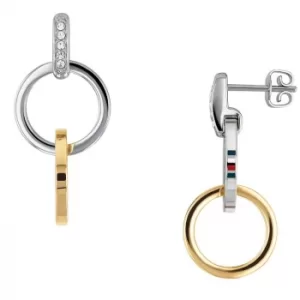 Tommy Hilfiger Gold Plated Box Chain Earrings