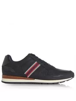 Dune London Truro Trainer - Navy, Size 12, Men