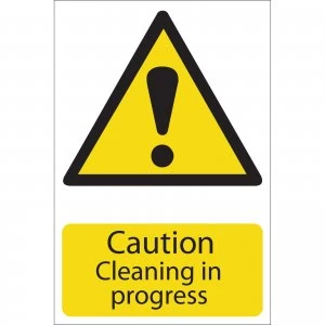 Draper Caution Cleaning in Progress Sign 200mm 300mm Standard