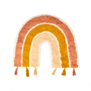 Sass & Belle Earth Rainbow Rug With Tassels