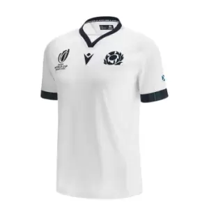 Macron Scotland Rugby Away Shirt 2023 2024 Juniors - White