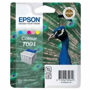 Epson Peacock T001 Colour Ink Cartridge