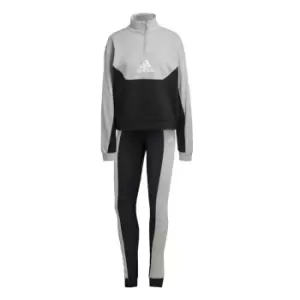 adidas Half-Zip and Tights Tracksuit Womens - Black