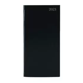 Q-Connect KF1BK23 Slim Week To View 2023 Desk Diary - Black