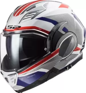 LS2 FF900 Valiant II Revo Helmet, white-red-blue, Size S, white-red-blue, Size S