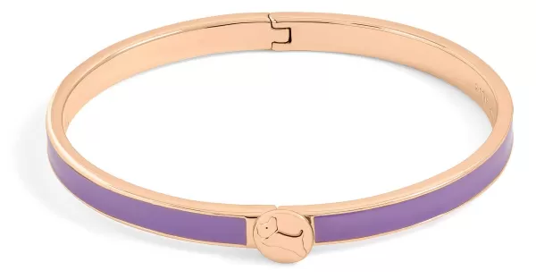 Radley RYJ3270S Rose Gold-Tone Purple Insert Logo Jewellery