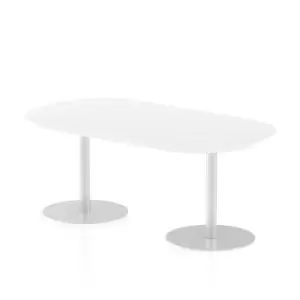 Italia Poseur Boardroom Table 1800 Top 725 High White