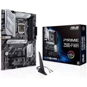 Asus PRIME Z590-P WIFI, Intel Z590, 1200, ATX, 4 DDR4, HDMI, DP, AX WiFi, 2.5G LAN, RGB, 3x M.2