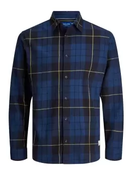 JACK & JONES Slim Fit Poplin Shirt Men Blue