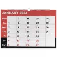 Wirebound Month To View 2023 Calendar A3 KFYC2323