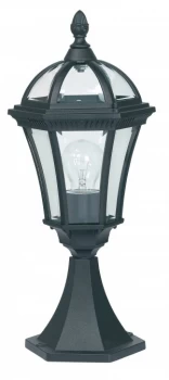 Outdoor Pedestal Light Black IP44, E27