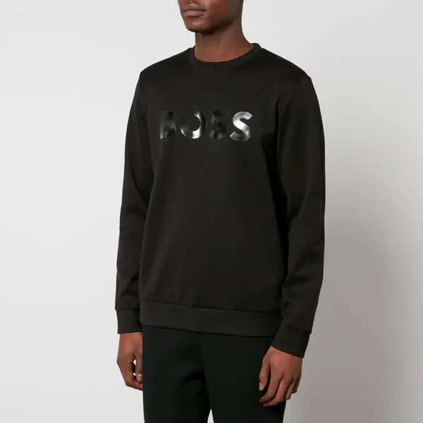 BOSS Green Salbo Mirror Textured Cotton-Jersey Sweatshirt - M