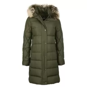 Barbour Womens Daffodil Quilted Jacket Olive 10