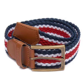 Barbour Mens Striped Ford Belt Red / Navy / White Large