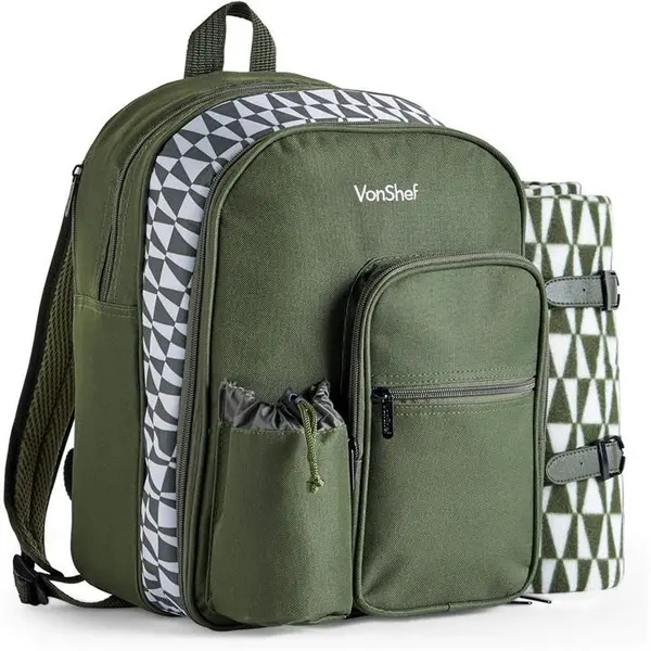 VonShef VonShef Picnic Backpack, 2 Person - Green One Size