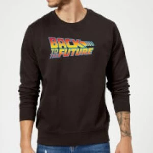 Back To The Future Classic Logo Sweatshirt - Black - 5XL