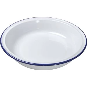 Falcon White Enamel Round Pie Baking Dish 26cm