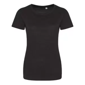 AWDis Womens/Ladies Girlie Tri-Blend T-Shirt (XL) (Heather Black)