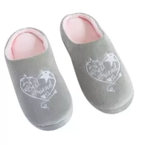 Said with Sentiment Womens Best Friend Slippers Large