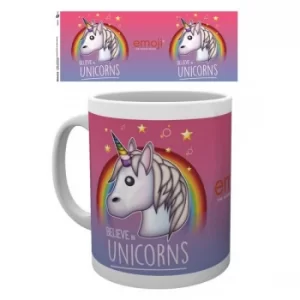 Emoji Believe in Unicorns Mug