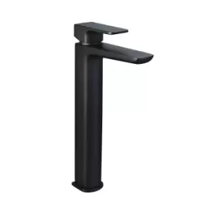 Tall Black Mono Basin Mixer Tap - Zana