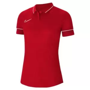 Nike Dri-Fit Academy Polo Shirt Womens - Red