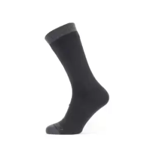 Sealskinz Waterproof Warm Weather Mid Length Sock - Black