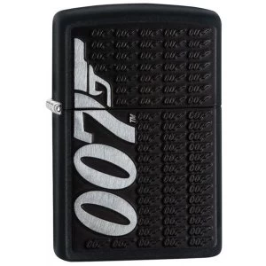 Zippo Unisexs James Bond 007 Logo Black Matte Windproof Lighter