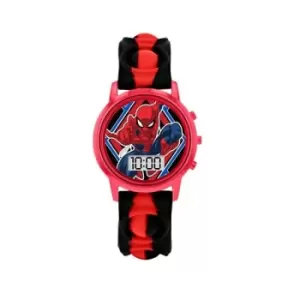 Disney Marvel Spiderman Red Digital Watch with Popper Strap SPD4845