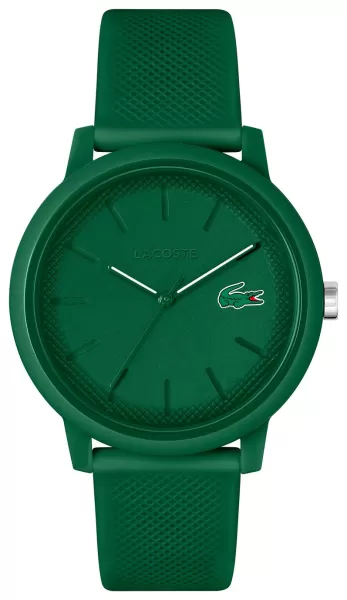 Lacoste Mens 12:12 Green Silicone Strap Watch