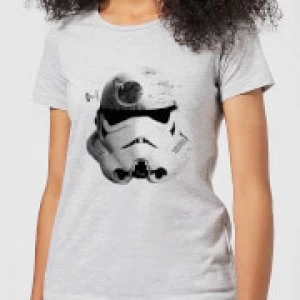 Star Wars Command Stromtrooper Death Star Womens T-Shirt - Grey - XL