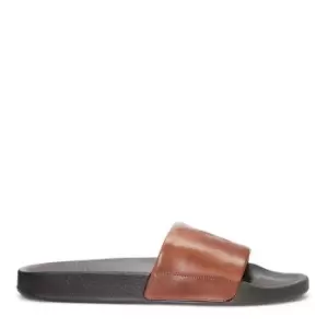 Polo Ralph Lauren Leather Pool Slides - Brown