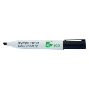 Eco Drywipe Marker Chisel Tip 2 5mm Line Black Pack 10 938128