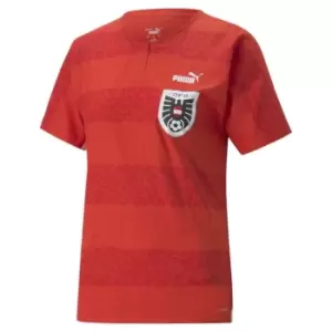 Puma Puma x Liberty Austria Authentic Home Shirt 2022 2023 Womens - Red