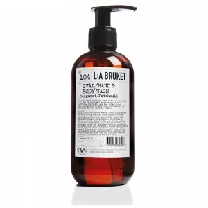 L:A BRUKET Small Bergamot and Patchouli Hand & Body Wash 250ml