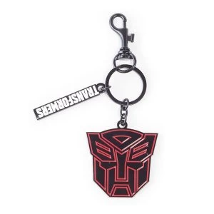 Hasbro - Transformers Autobots Logo Symbol Keychain - Black/Red