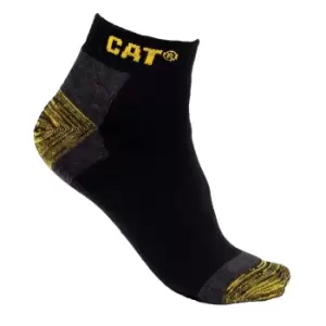 Caterpillar Unisex Adult Liner Socks (Pack of 3) (9 UK-11 UK) (Black)