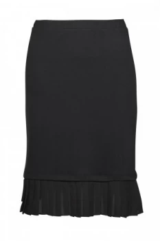 Great Plains Joelle Jersey Pleated Hem Skirt Black