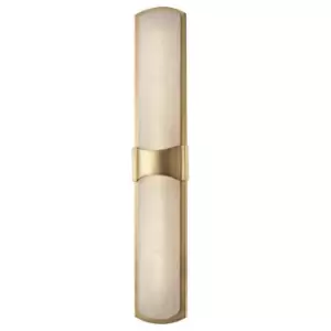 Valencia LED Wall Sconce Brass, Alabaster, 3000K