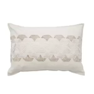 Helena Springfield Reeves Cushion 60cm x 35cm, Champagne