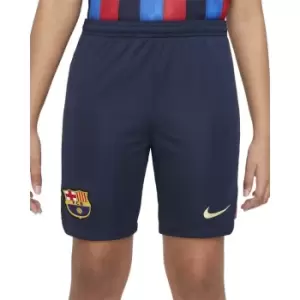 Nike Barcelona Home Shorts 2022 2023 Junior Boys - Blue