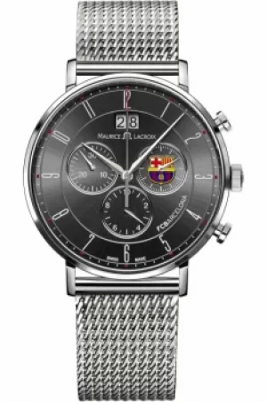 Mens Maurice Lacroix Eliros FC Barcelona Special Edition Chronograph Watch EL1088-SS002-320-001