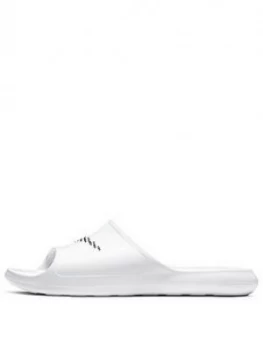 Nike Victori One Shower, White/Black, Size 7, Men